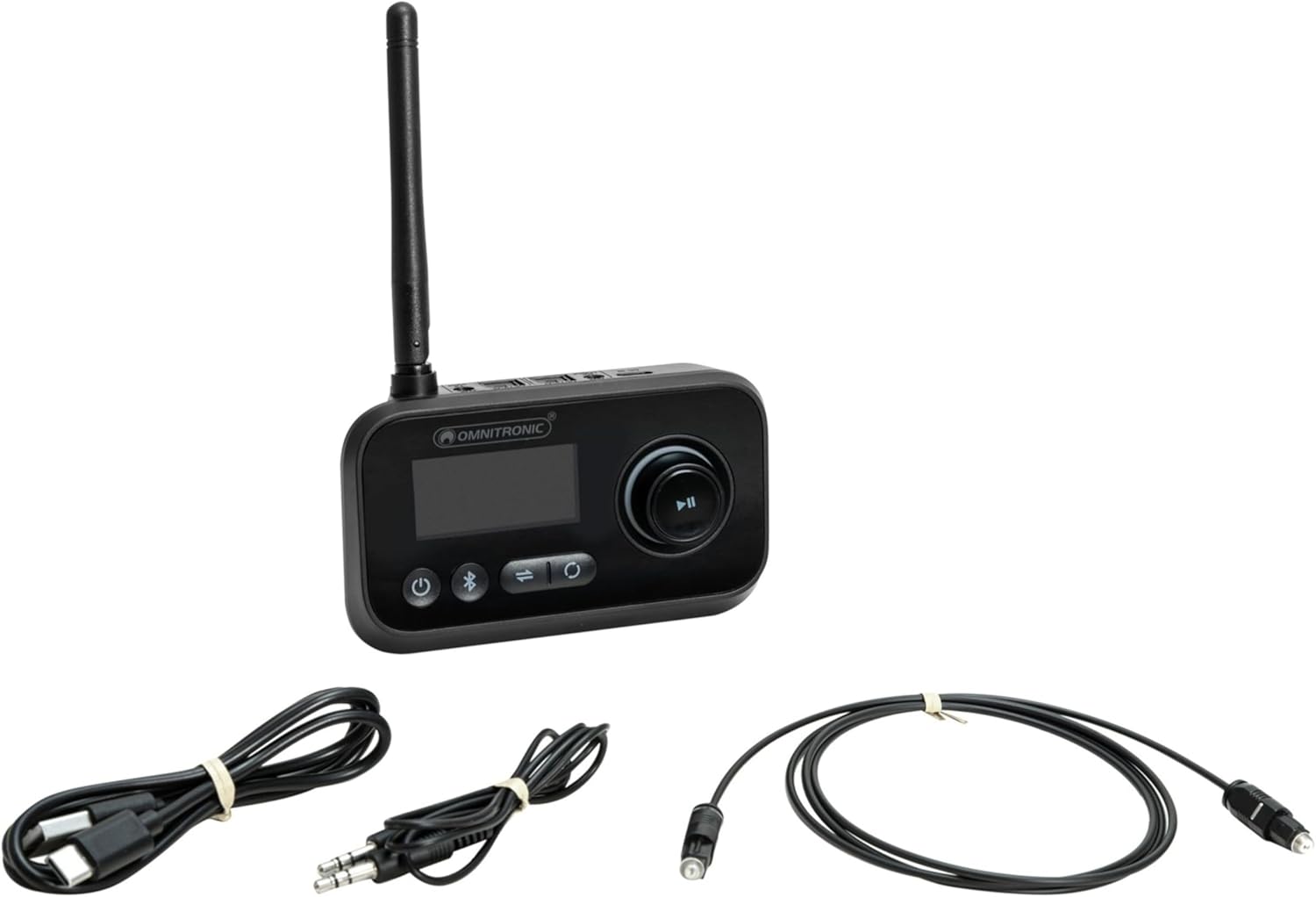 Omnitronic BDT-5.2PRO Aptx HD Bluetooth Transceiver 3-in-1 Audio Adapter
