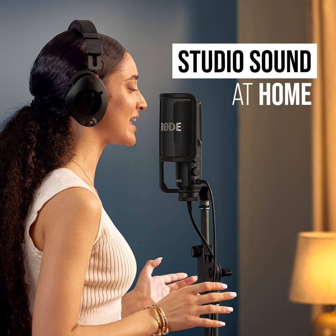 RØDE NT-USB+ Studio-Grade USB Condenser Microphone with Pop Filter