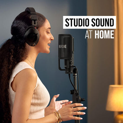 RØDE NT-USB+ Studio-Grade USB Condenser Microphone with Pop Filter