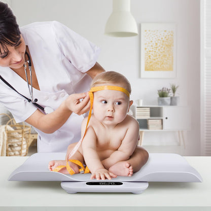 BAGAIL Baby Scale with Removable Tray Automatic Rotating Readings Tare Lock 180 kg