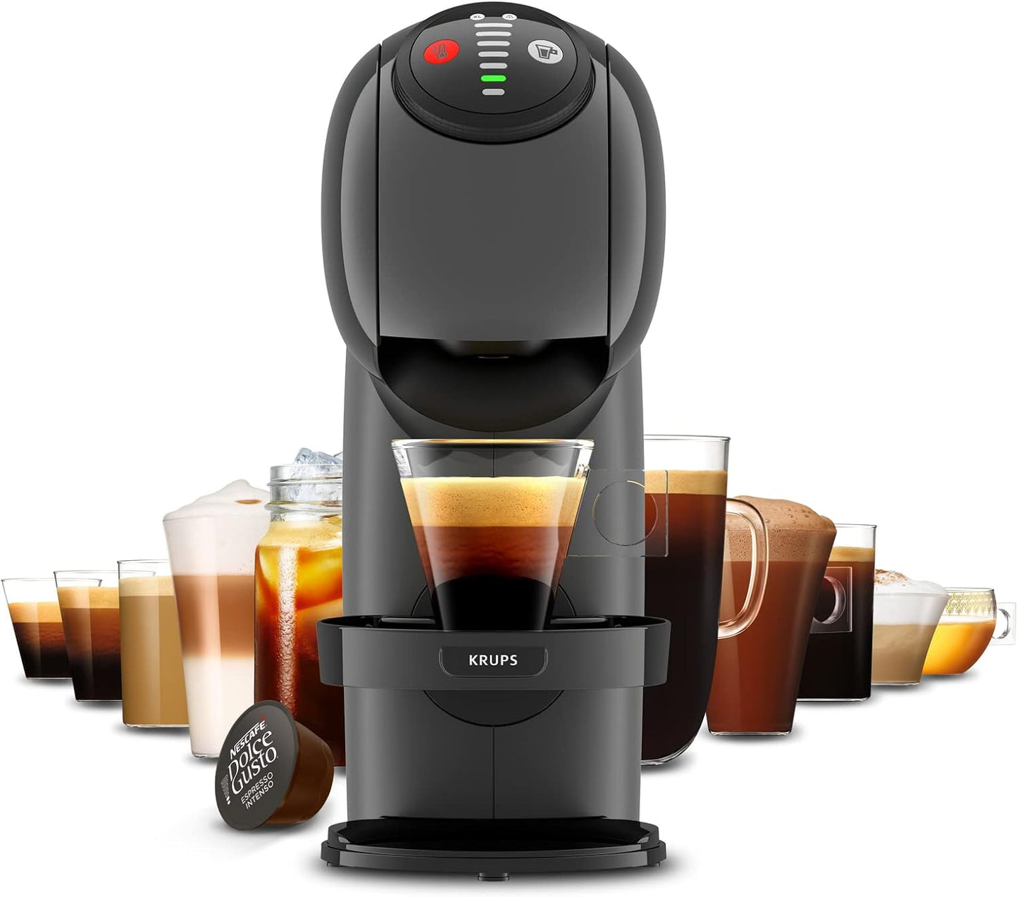 NESCAFÉ Dolce Gusto Genio S Compact 15-Bar Coffee Machine Anthracite