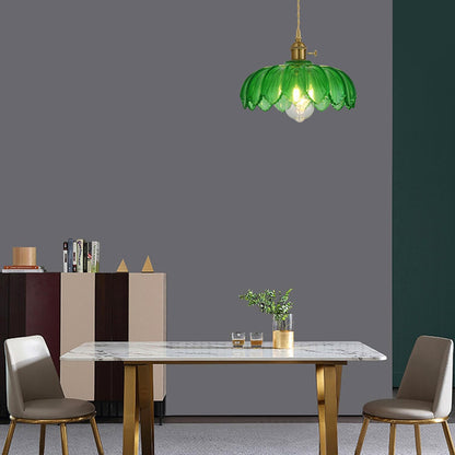 Theopractick Industrial Glass Pendant Ceiling Light E27