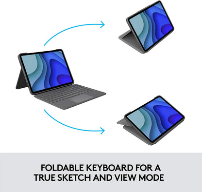 Logitech Folio Touch Keyboard Case for iPad Pro 11‑inch – Grey