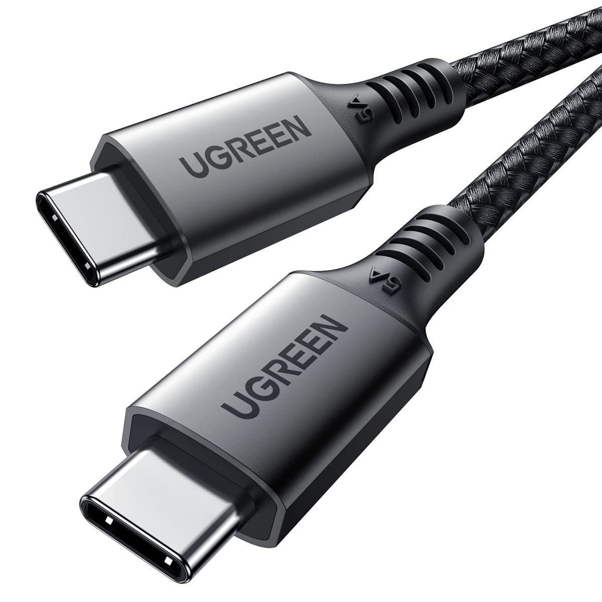 UGREEN USB C to USB C Cable 100W 5A PD Fast Charge Braided 2m for iPhone 17-15 MacBook Samsung