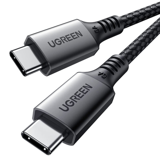 UGREEN USB C to USB C Cable 100W 5A PD Fast Charge Braided 2m for iPhone 17-15 MacBook Samsung