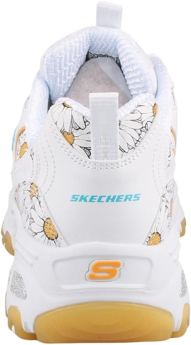 Skechers D'Lites Daisy Dream Women's Floral Synthetic Leather Sneaker
