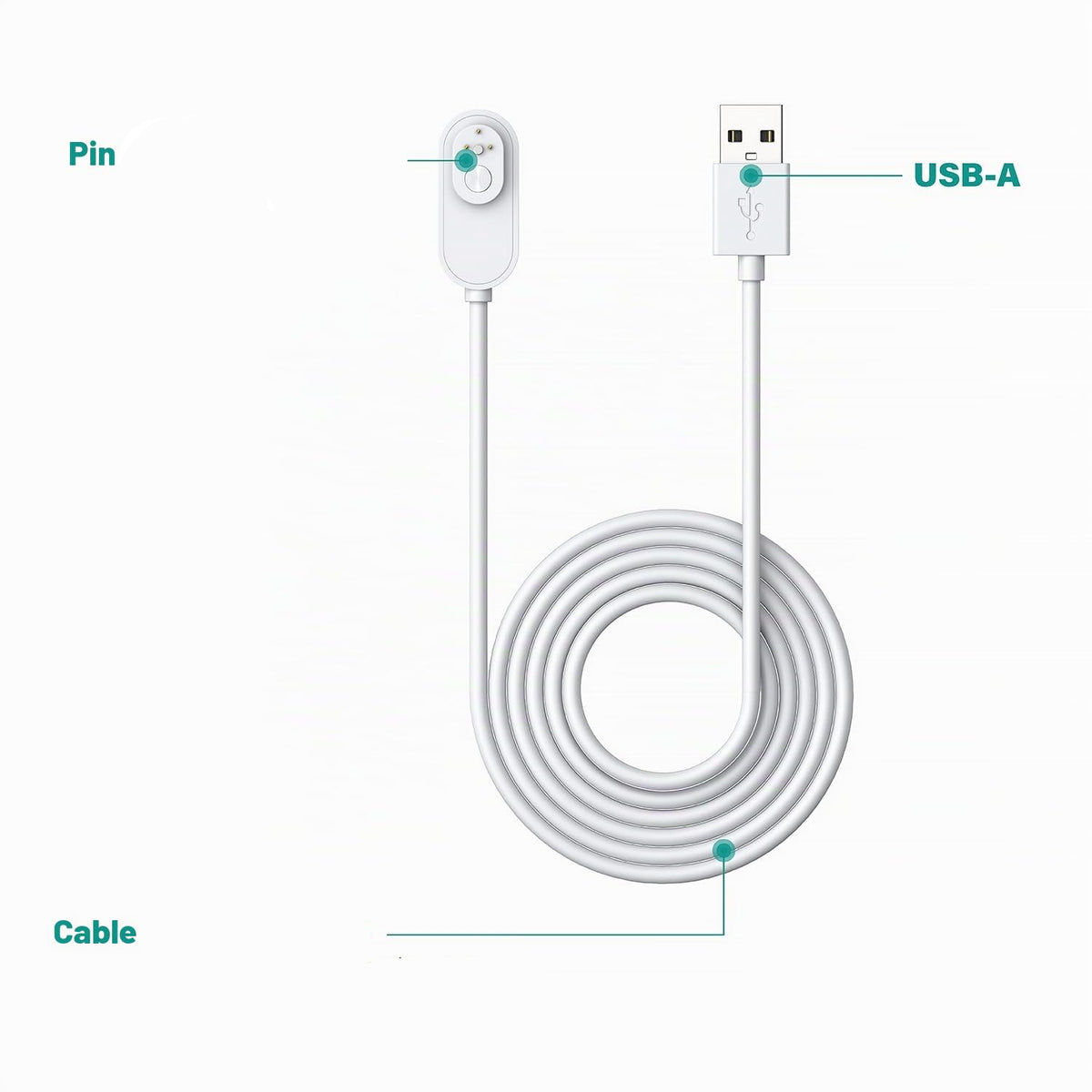 TUSITA 3m Indoor Magnetic Charging Cable for Arlo Ultra and Pro
