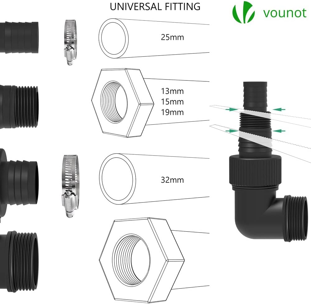 VOUNOT 750W Submersible Sewage Pump with Float Switch – 14,000 L/h