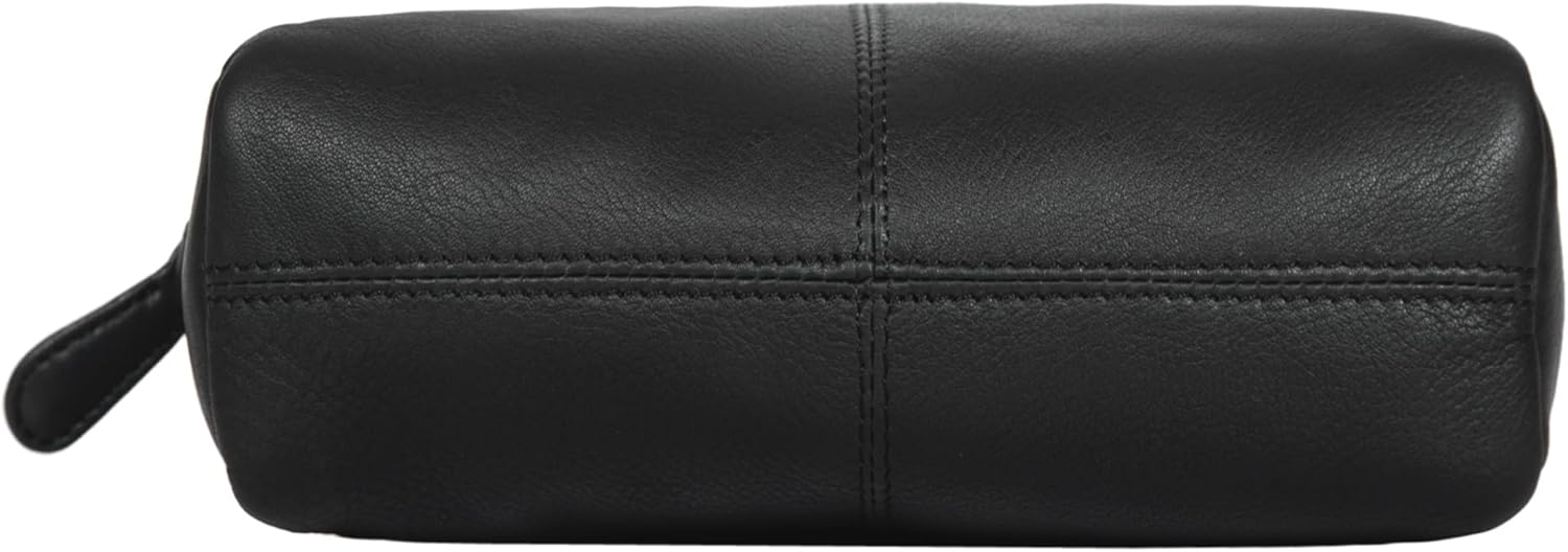 STILORD Spencer Vintage Leather Pen Case with Zipper