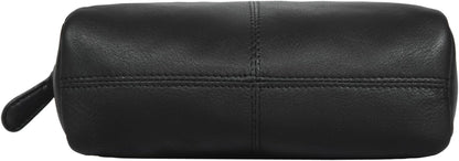 STILORD Spencer Vintage Leather Pen Case with Zipper