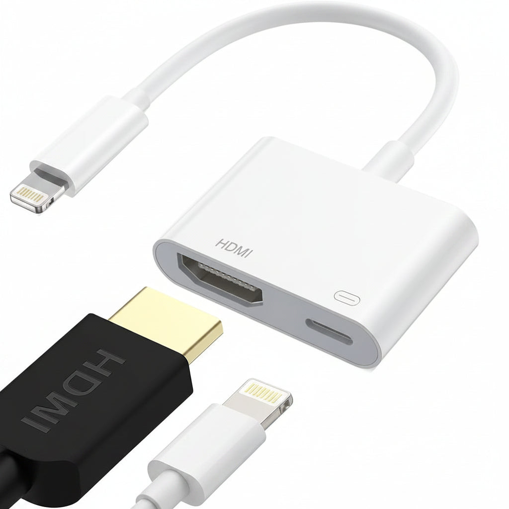 LIEZHUA HD01-NW Lightning to HDMI Digital AV Adapter 1080P White