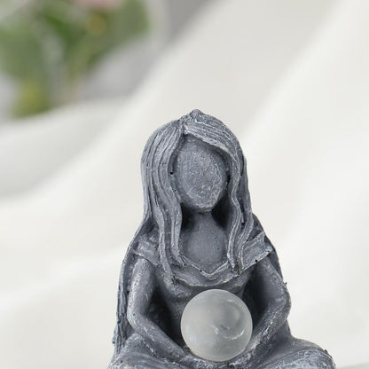 Industrial Piston Skull Resin Sculpture with Rotating Gears