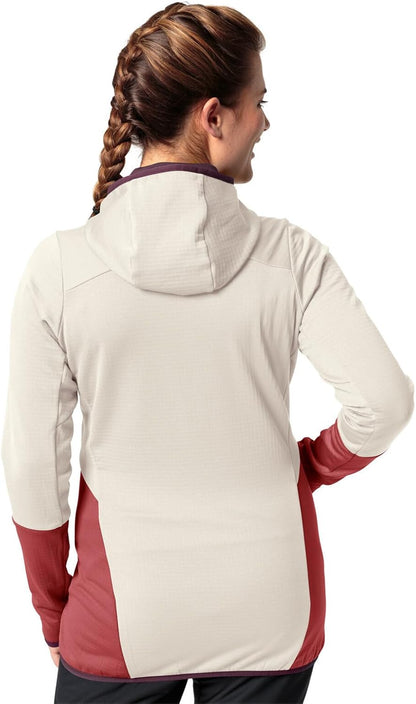 VAUDE Monviso Hooded Fleece Jacket – Cassis Women's Size 42