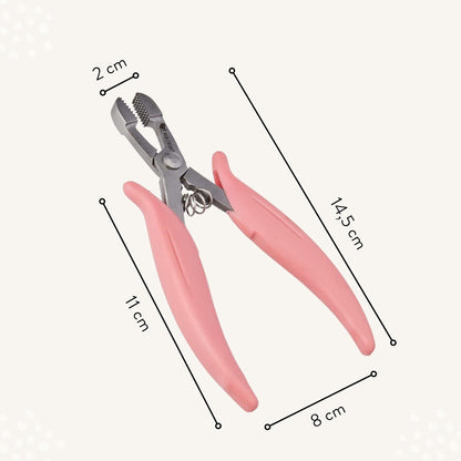 Hair2Heart Pink Bonding Removal Pliers – Ergonomic, Spring‑Assisted Hair Extension Tool
