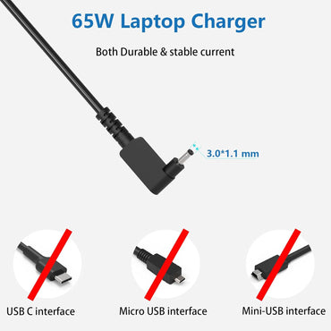 65W 19V 3.42A Replacement Laptop Charger for Acer BRJ65190342