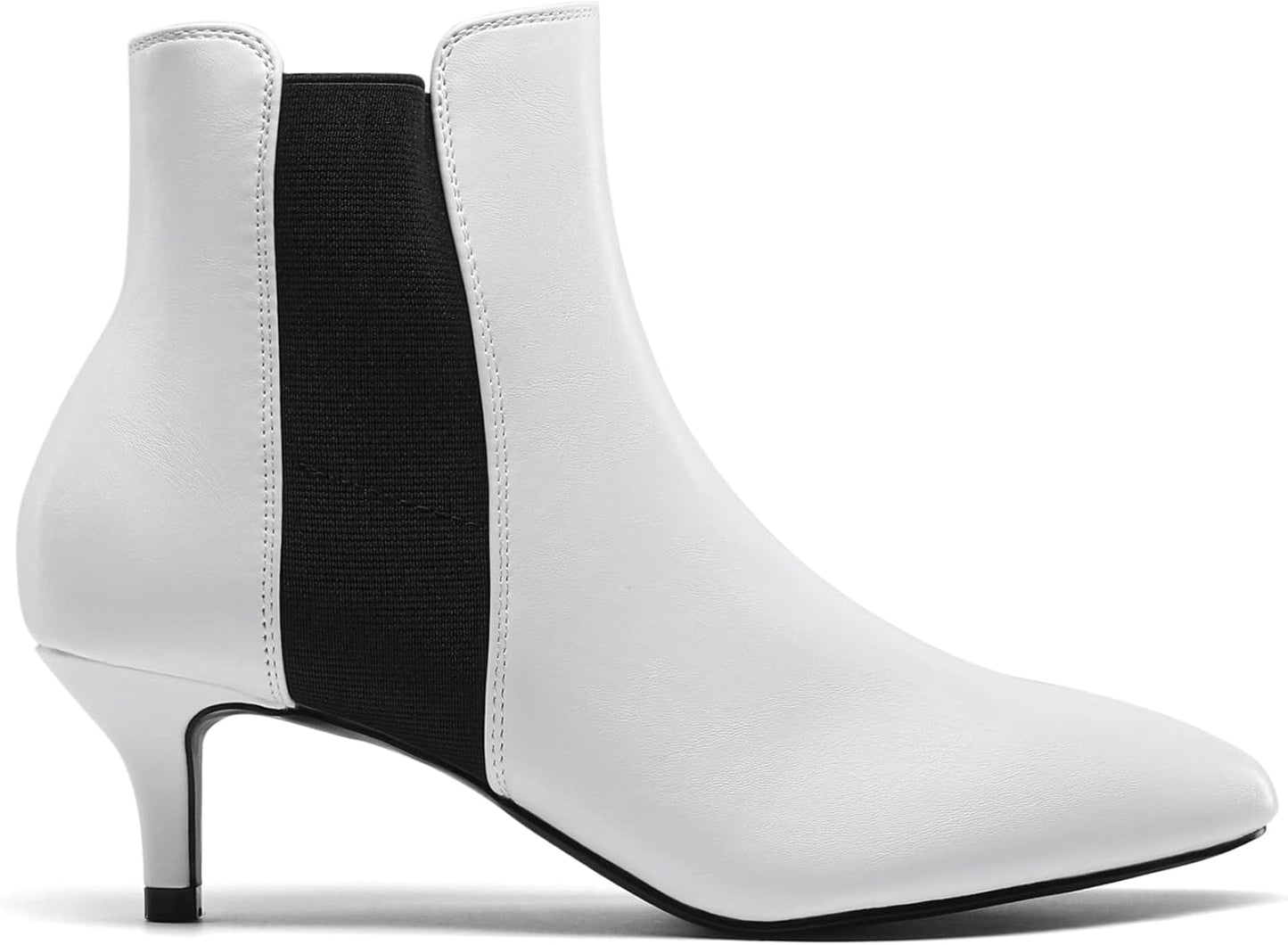 DREAM PAIRS Women's Black Plaid Stiletto Ankle Boots