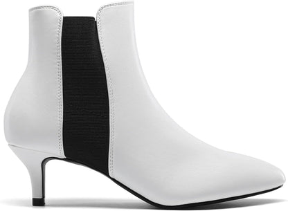 DREAM PAIRS Women's Black Plaid Stiletto Ankle Boots