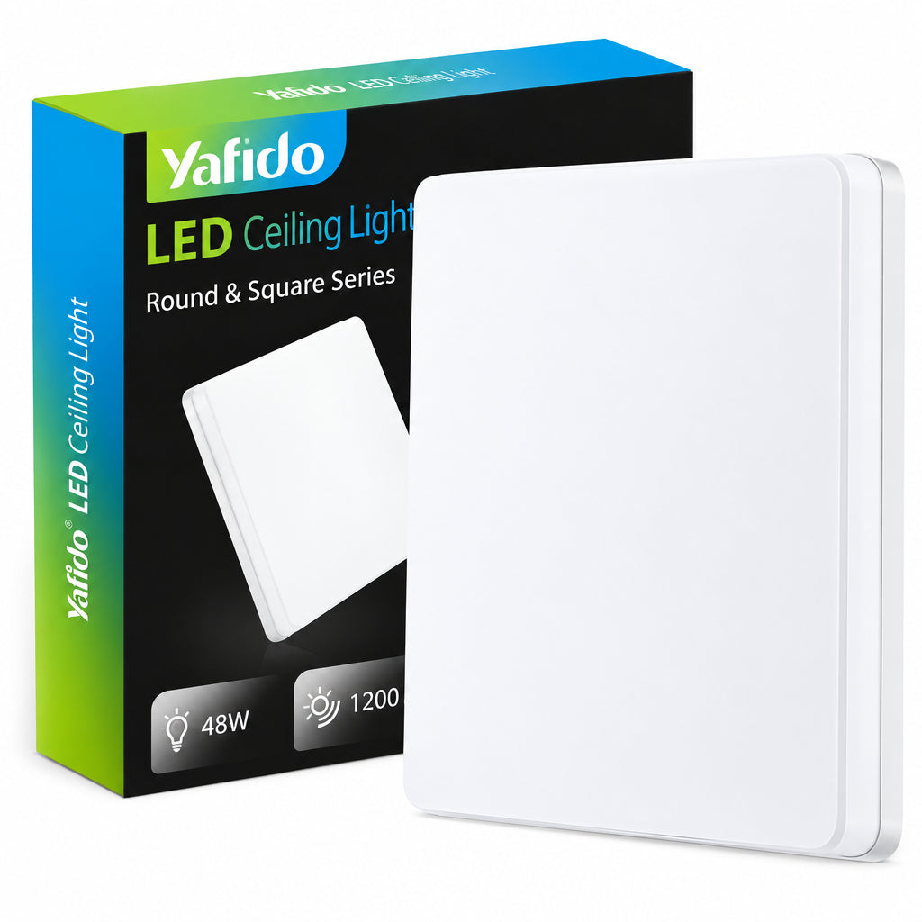 Yafido 48W-kwadrat LED Ceiling Lamp 48W 4320lm 30cm