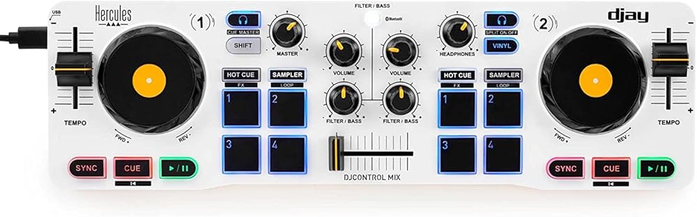 Hercules DJControl Mix Wireless Bluetooth DJ Controller for Smartphones