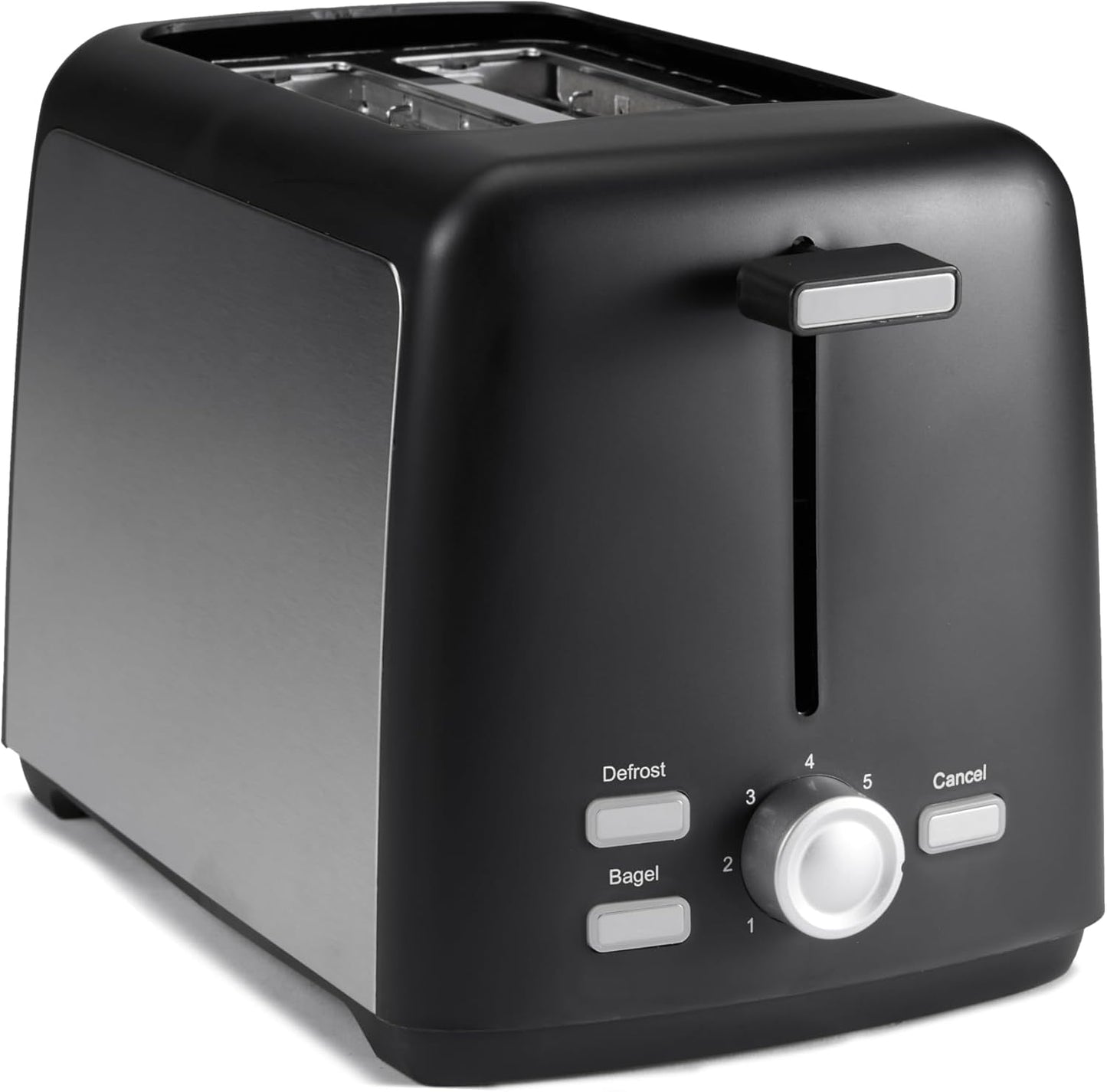 Amazon Basics 2 Slice Toaster 800W Black & Silver