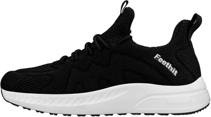 Feethit Men's Breathable Lightweight Comfort Walking Running Fitness Gym Tennis Sneakers