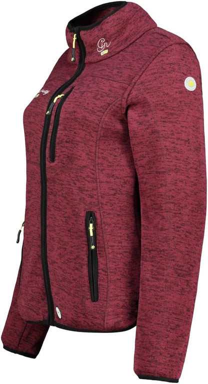 Geographical Norway Women's Teden Fleece Winter Jacket - Warm Bordeaux