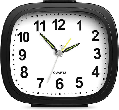 Ankilo Silent Analog Alarm Clock for Bedroom