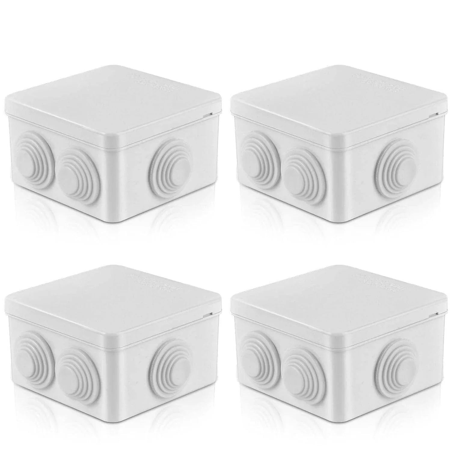 Joyzzz 4-Pack ABS Junction Box IP65 Waterproof Outdoor Enclosure - Gomix Brands Outlet