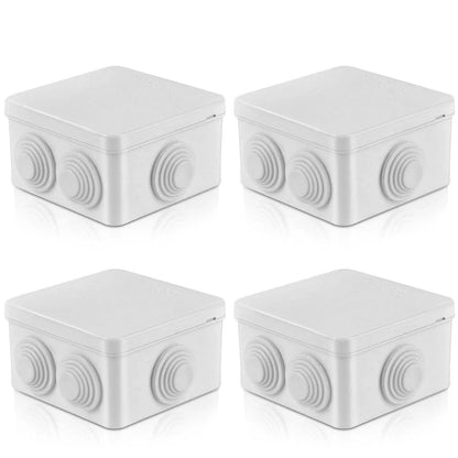 Joyzzz 4-Pack ABS Junction Box IP65 Waterproof Outdoor Enclosure - Gomix Brands Outlet