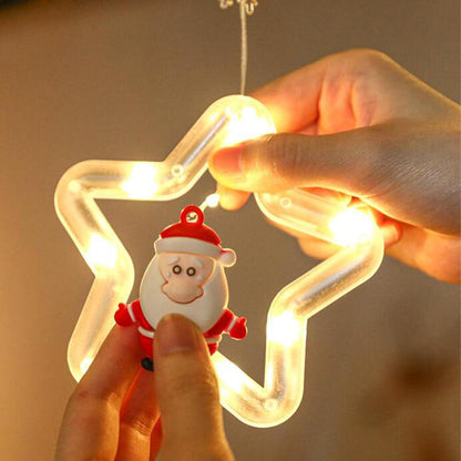 CALANDIS Christmas String Lights 10 LED Acrylic Pendants 3 m Warm White
