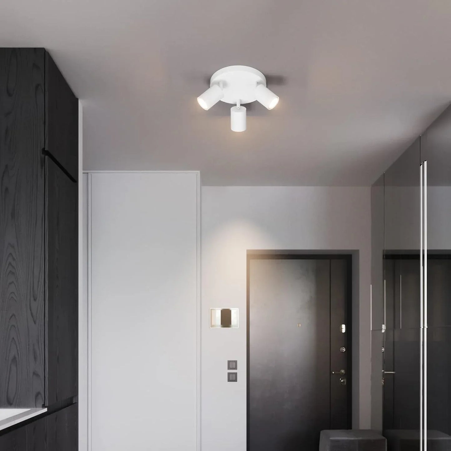 Klighten 3‑Bulb White GU10 Ceiling Spotlight – Swivel & Rotatable - Gomix Brands Outlet