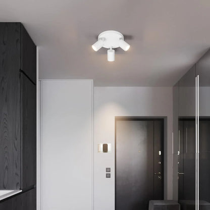 Klighten 3‑Bulb White GU10 Ceiling Spotlight – Swivel & Rotatable - Gomix Brands Outlet