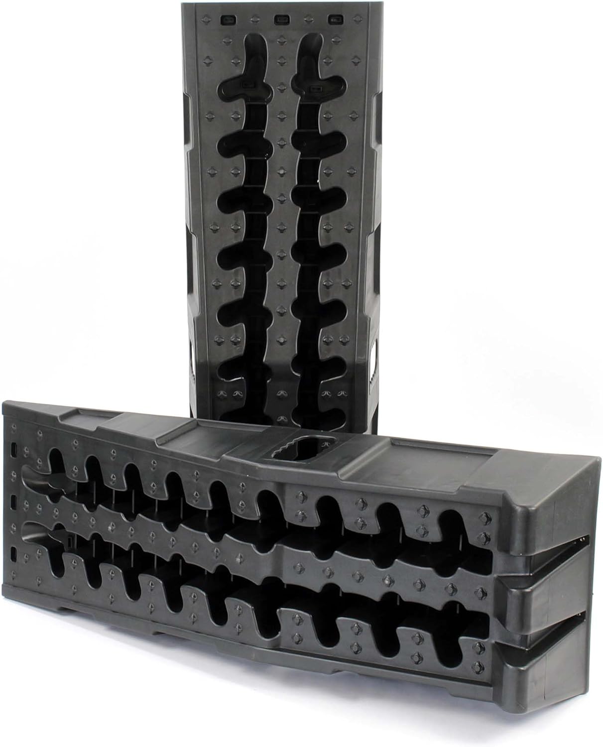 Heavy-Duty Plastic Car Ramps: 11,000 lbs Capacity, Auto Vehicle Maintenance Set