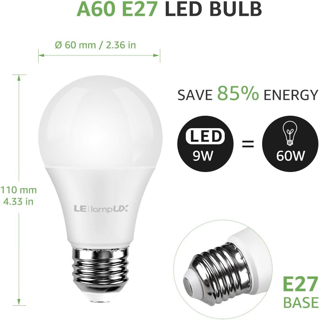 Lepro PR901002-EU E27 LED Smart Light Bulb 9W Equivalent 806LM