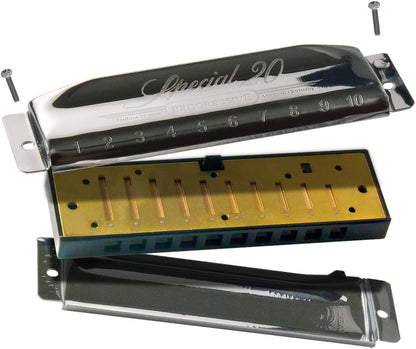 Hohner Special 20 Diatonic Harmonica 10-Hole Brass Reeds