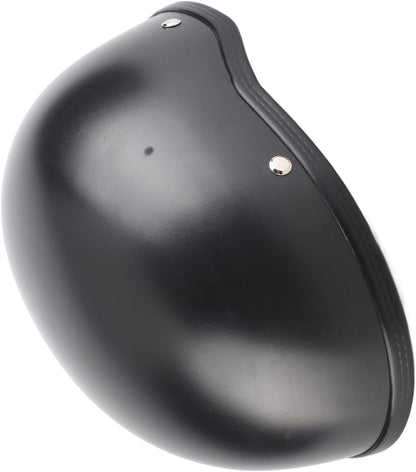 56-64cm Motorcycle Half Helmet FRP Matte Black Unisex Retro Open-Face