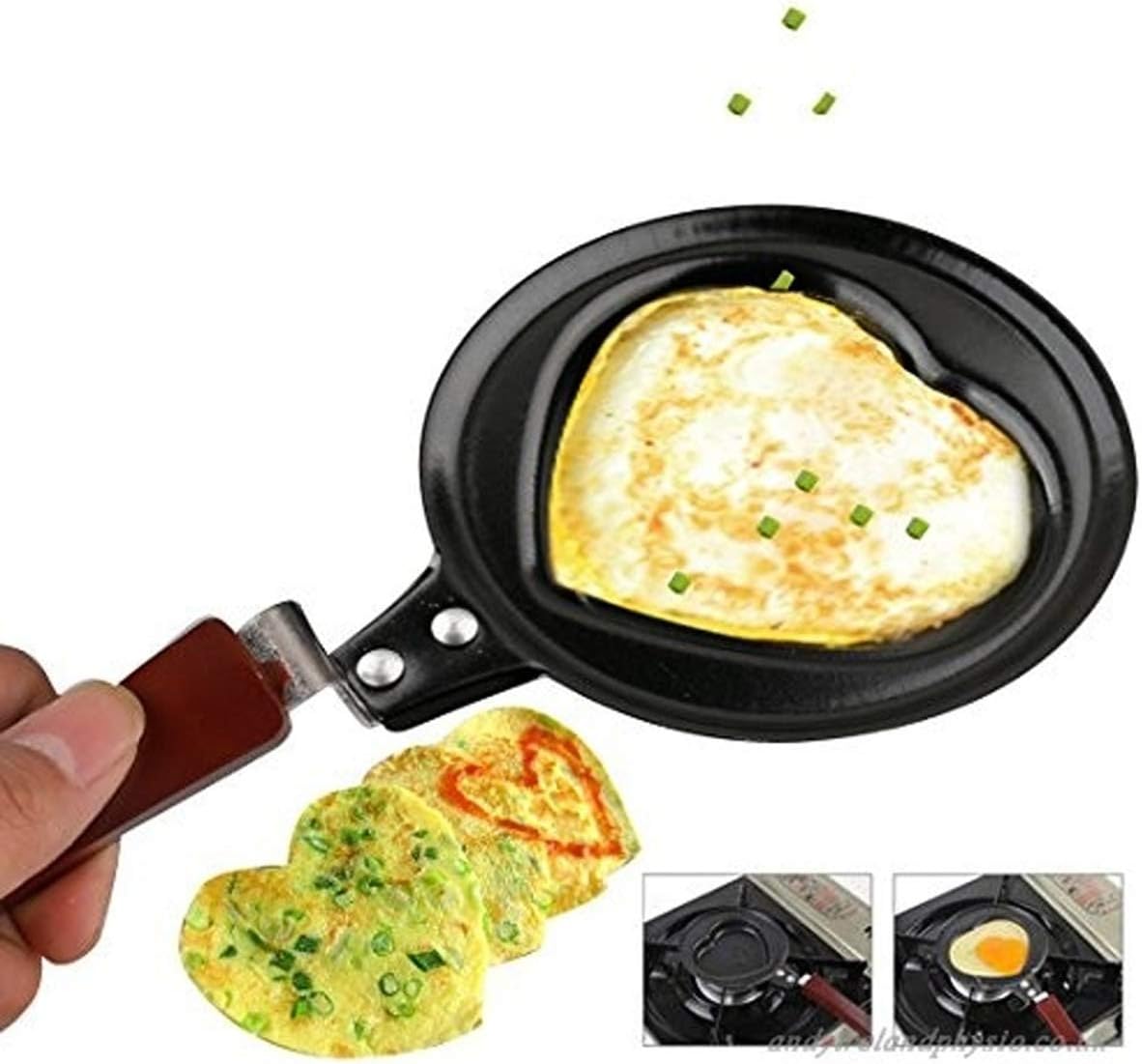CHESHTA Colorful Cartoon Mini Nonstick Egg Frying Pancake Pan