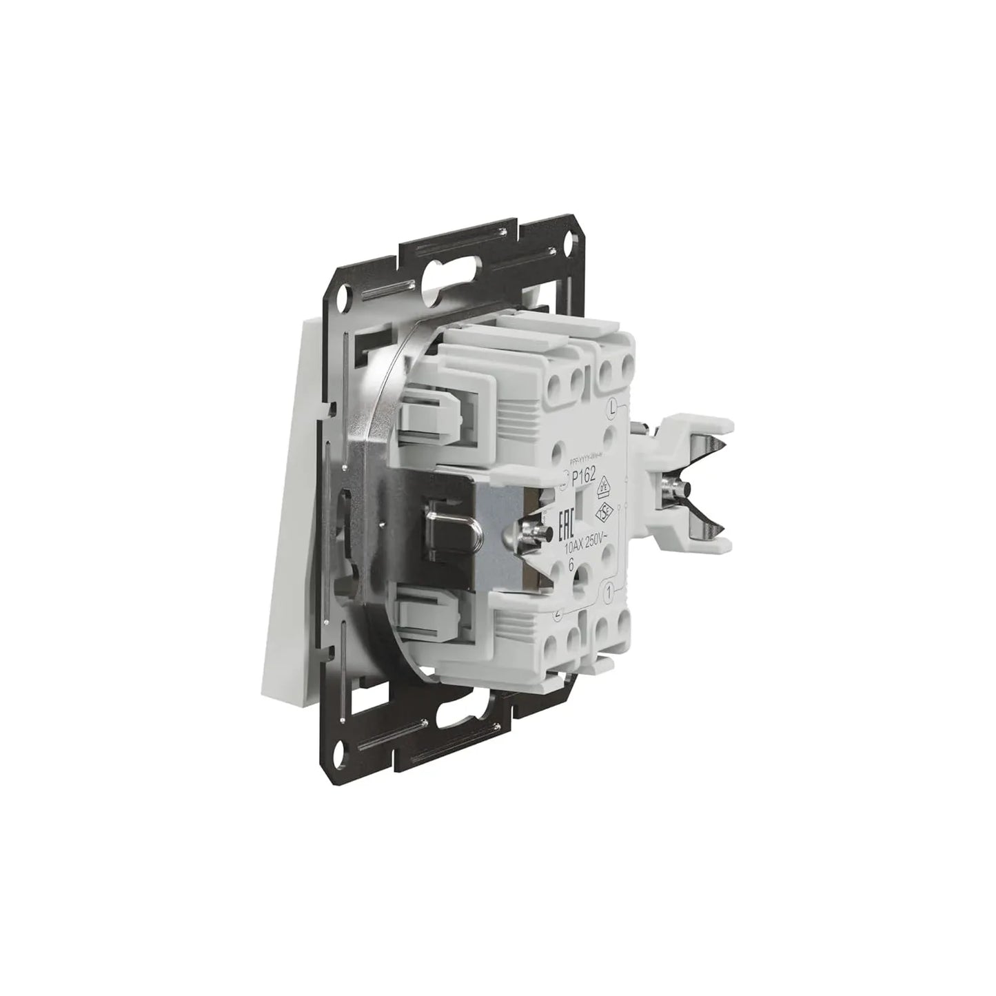 Schneider Electric Asfora White Flush-Mounted Toggle Switch 1-Pole 10A 250V - Gomix Brands Outlet