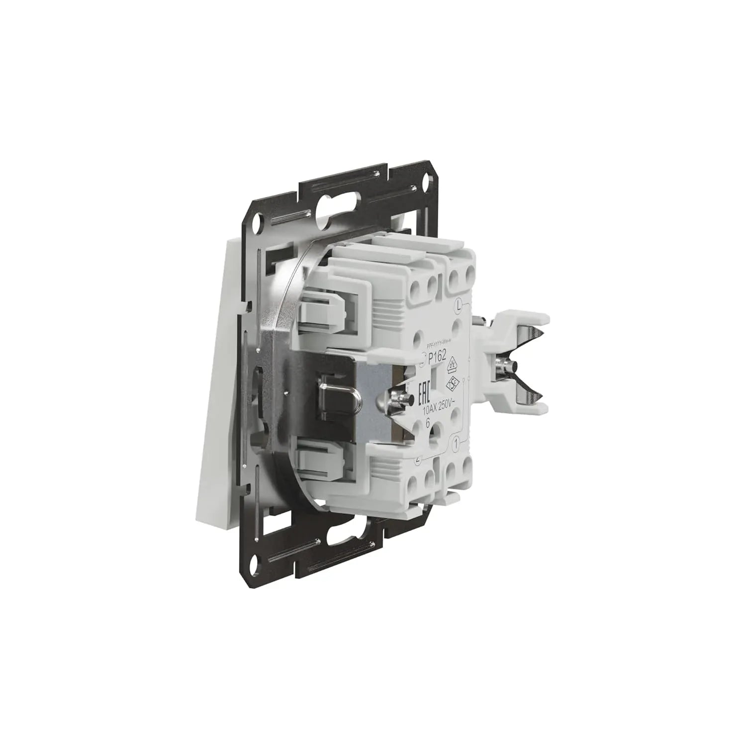 Schneider Electric Asfora White Flush-Mounted Toggle Switch 1-Pole 10A 250V - Gomix Brands Outlet