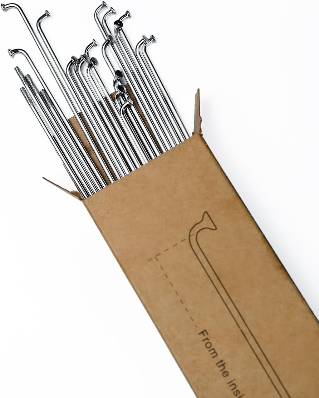 Bavel 14G Bicycle Stainless Steel Spokes with Copper Caps 36 Pieces