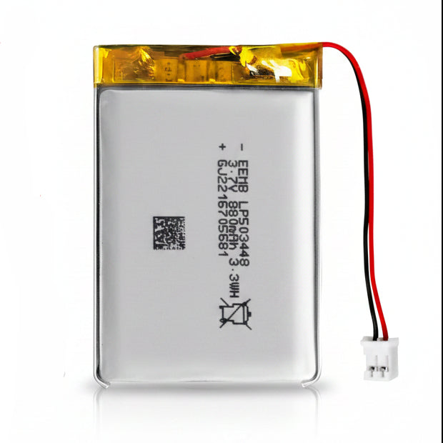 EEMB LP503448-PCM 3.7V 880mAh Lithium Polymer Rechargeable Battery with JST Connector
