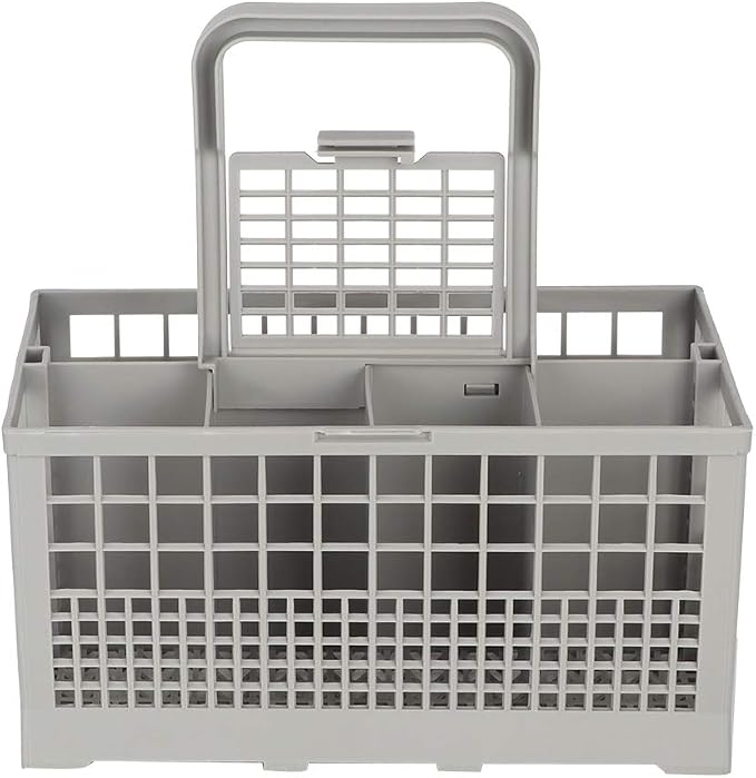 Universal Dishwasher Cutlery Basket 8 Compartments Grey