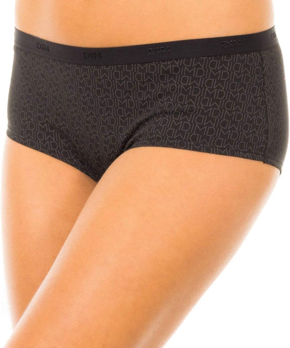 DIM Women's Cotton-Spandex Boxer Shorts Pack of 3 Comfortable Underwear