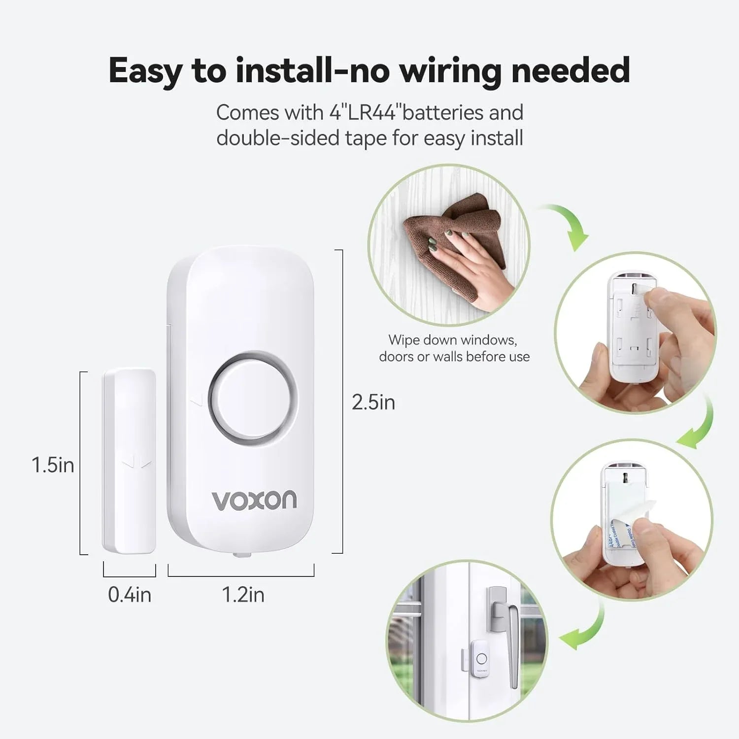VOXON Alarm Sensor – Loud 100dB Home Security - Gomix Brands Outlet
