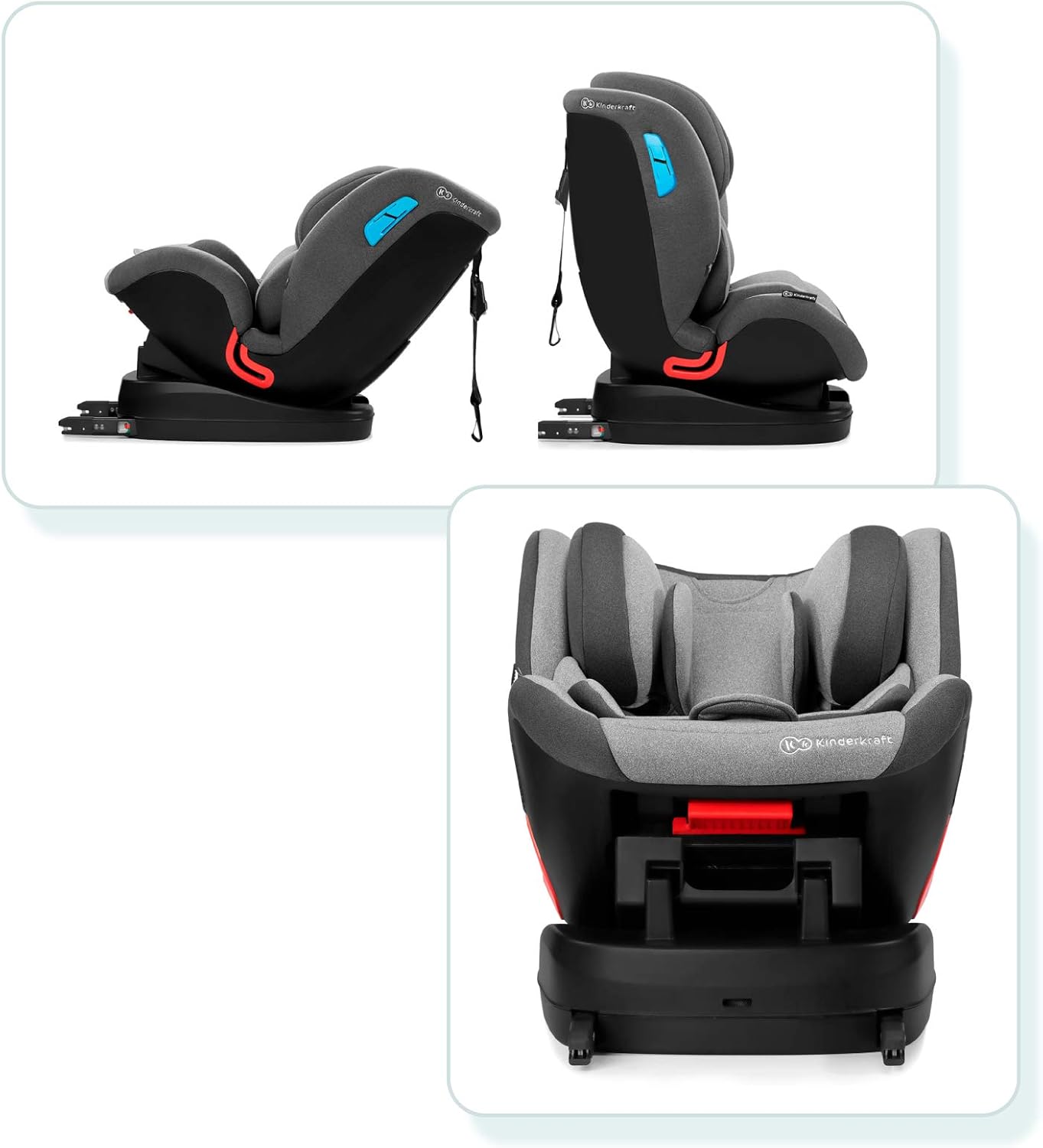 Kinderkraft Isofix Vado Car Seat, Group 0+/1/2, H-Guard, Black
