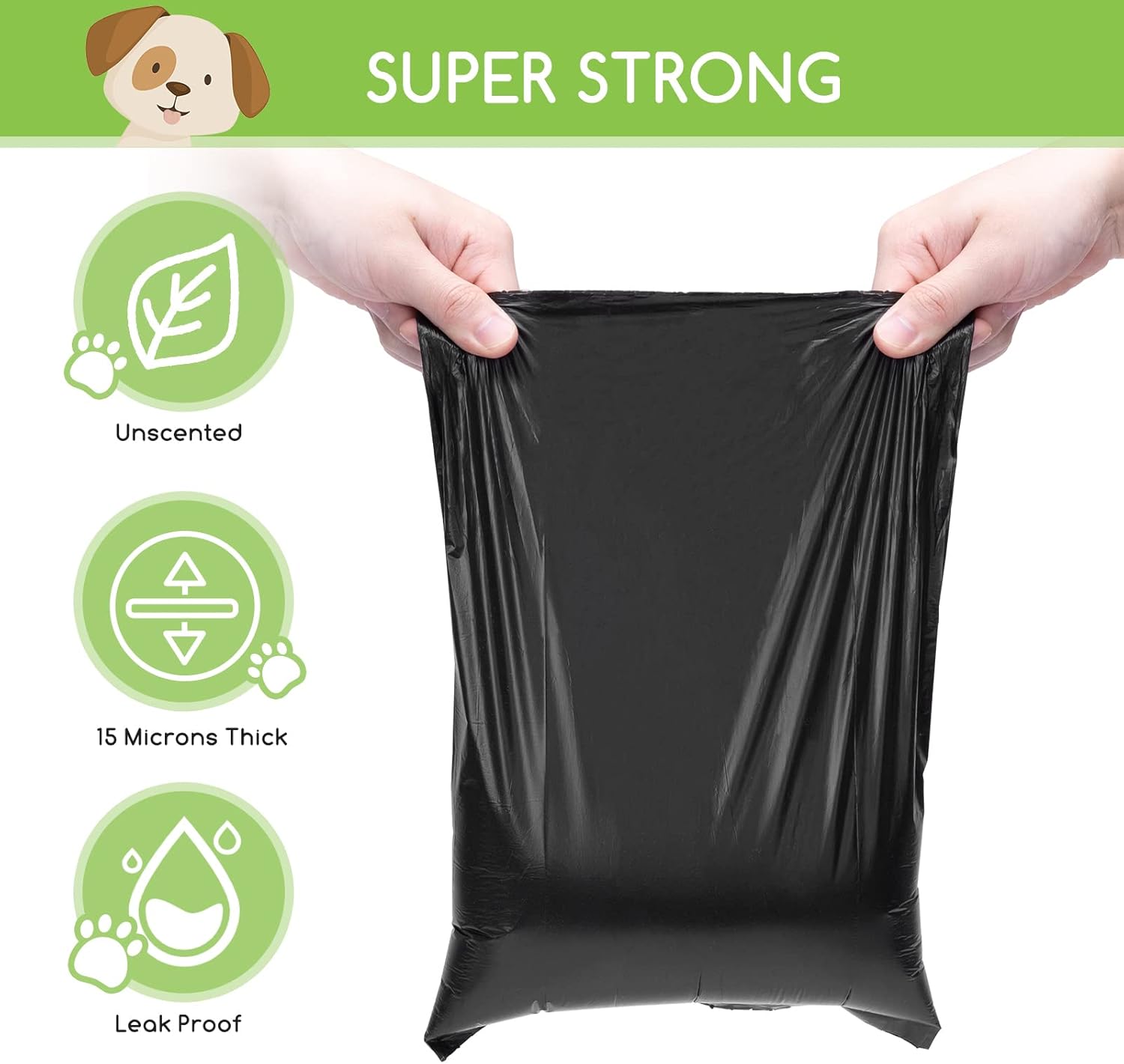 Nobleza 1080 Count Scented Dog Poop Bags, Leak-Proof and Thick