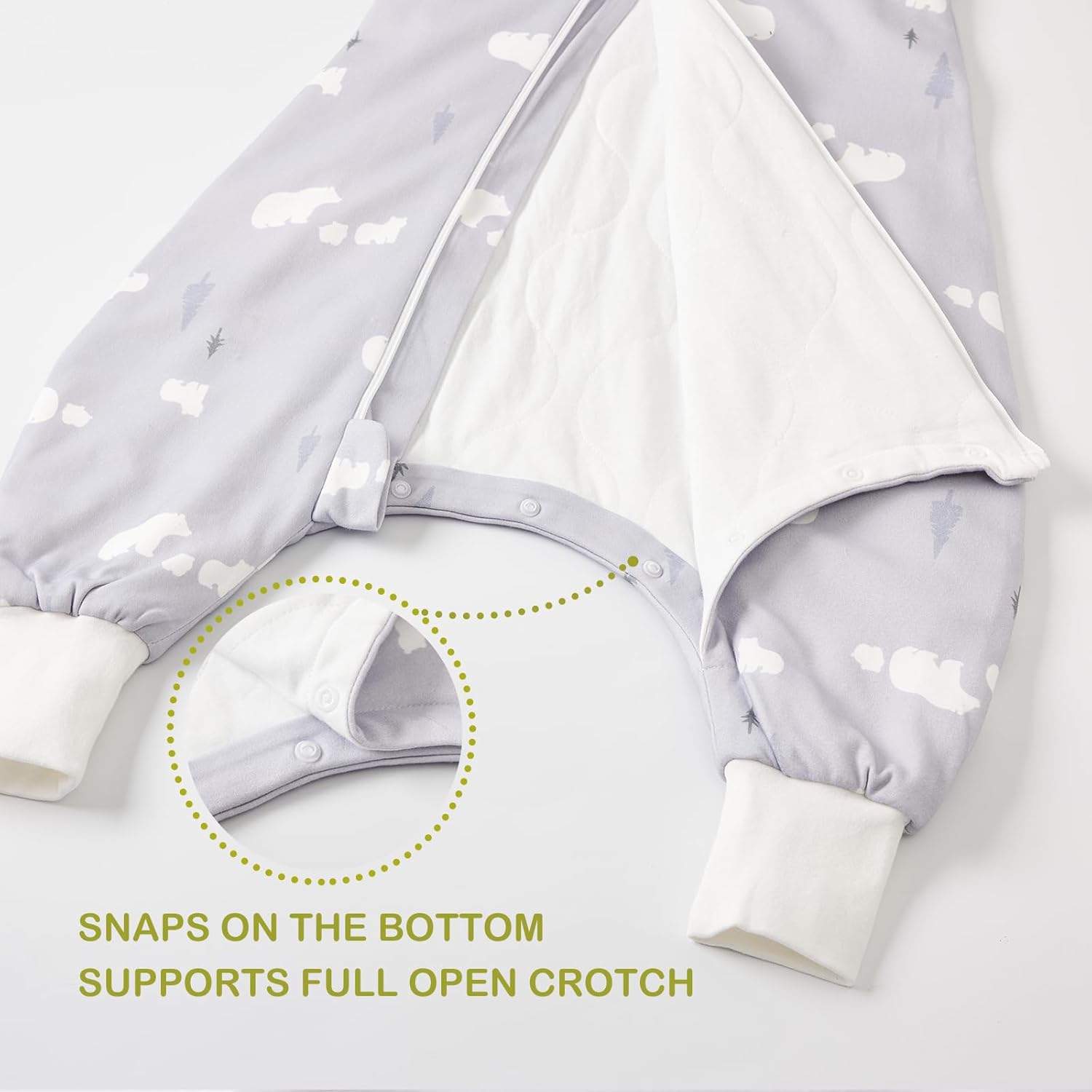 Organic Cotton Toddler Sleep Sack with Legs – Foliage