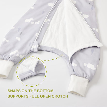 Organic Cotton Toddler Sleep Sack with Legs – Foliage