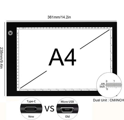 XIAOSTAR ES-LB A4 LED Light Pad 5W