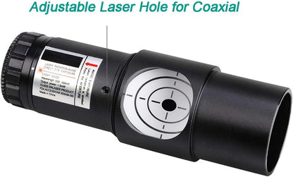 SVBONY SV121 Red Laser Collimator Adjustable 1.25 inch Collimation Eyepiece with 2 inch Adapter for Newtonian Dobsonian Reflector Telescope